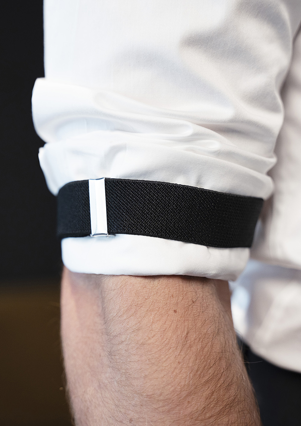 Ärmelband Unisex Schwarz – Größenverstellbare Ärmelhalter