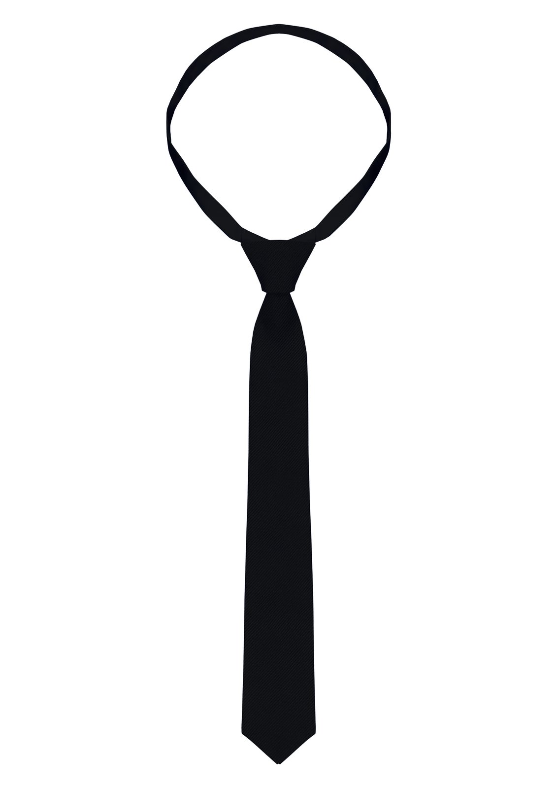 Krawatte Unisex Schwarz – Krawatte Classic