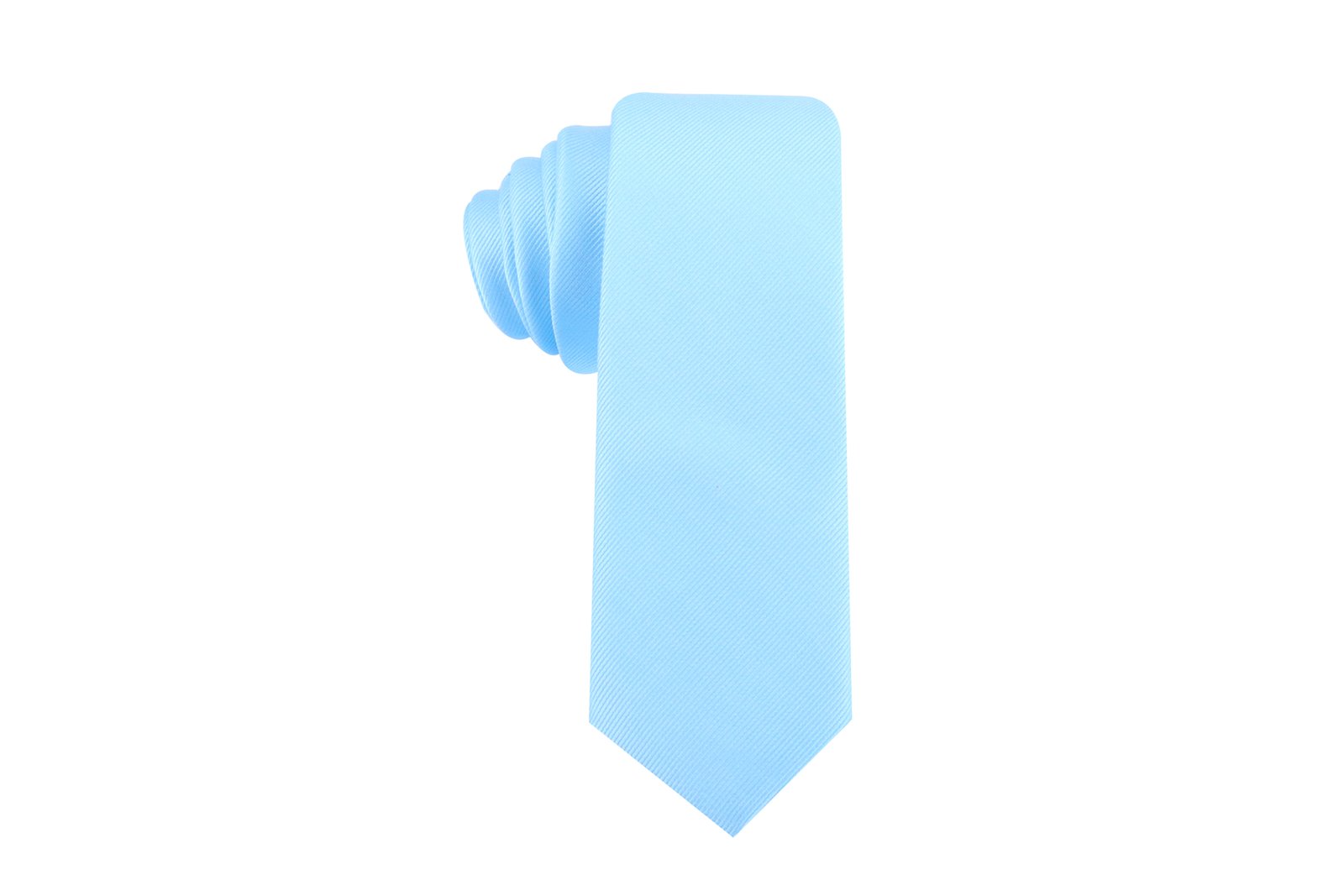 Krawatte Unisex Himmelblau – Krawatte Classic, Detailansicht