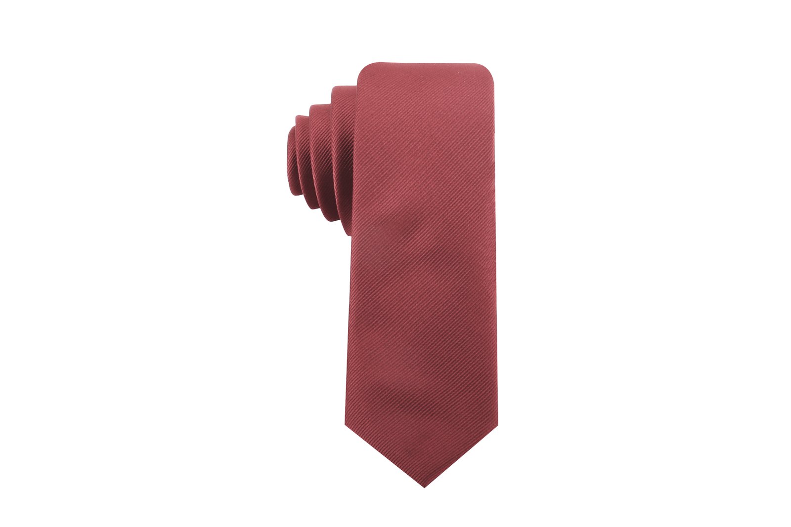 Krawatte Unisex Rubinrot – Krawatte Classic, Detailansicht