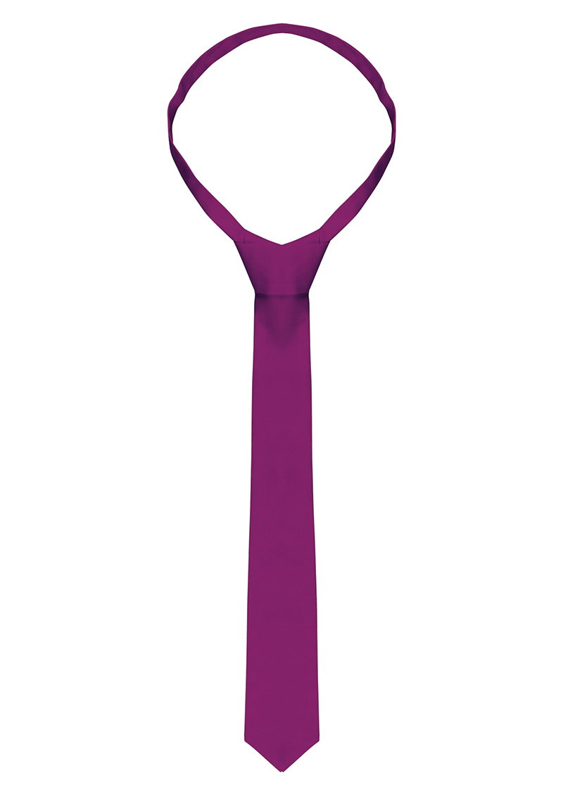 Krawatte Unisex Bordeaux – Krawatte, Detailansicht