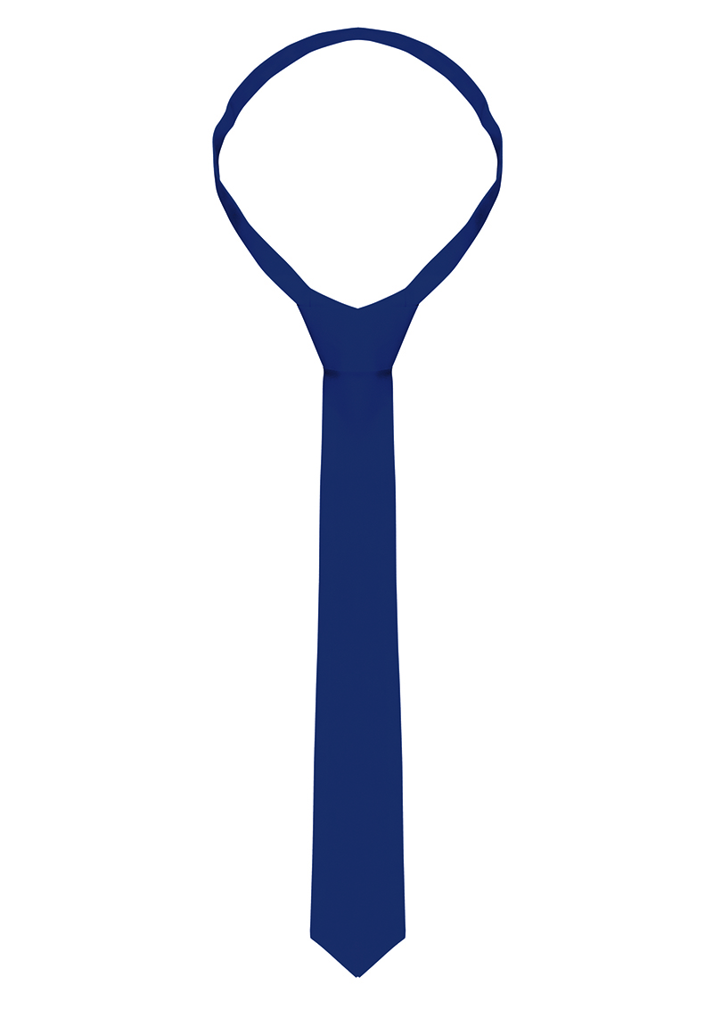 Krawatte Unisex Marine – Krawatte, Detailansicht