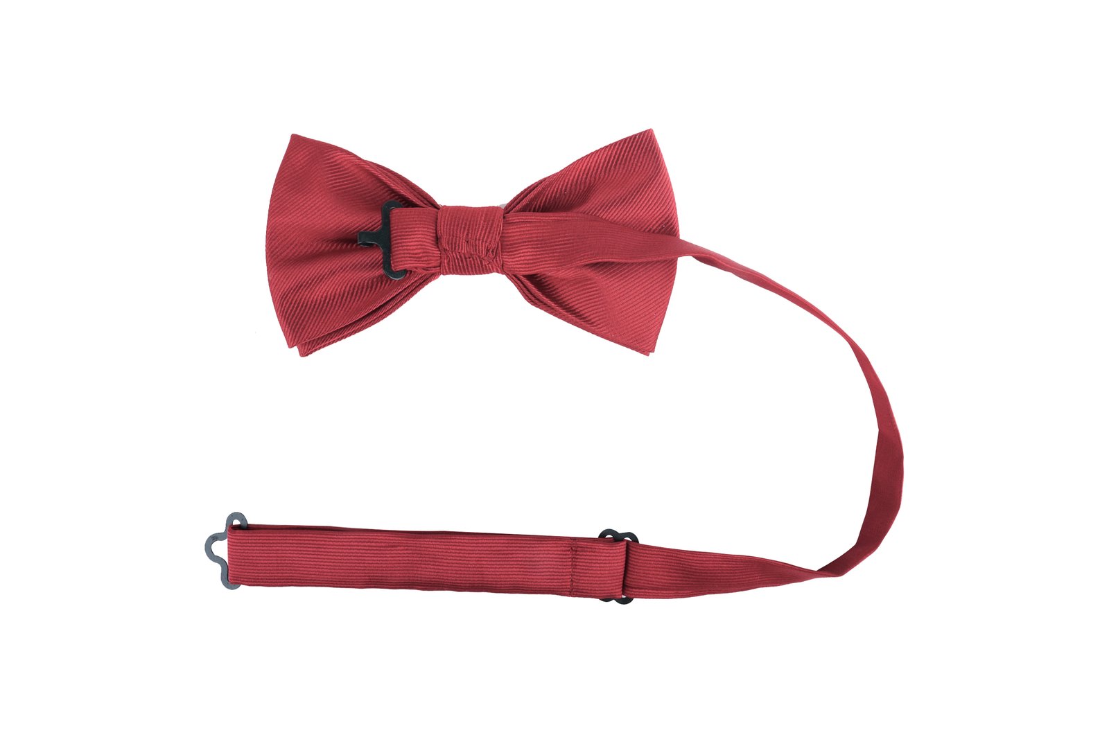 Fliege Unisex Rubinrot – Fliege Classic, Detailansicht