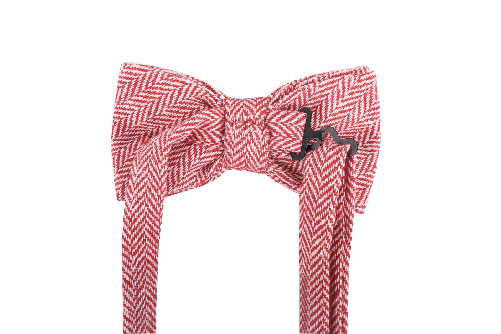 Fliege Unisex Rot – Fliege Urban-Herringbone, Detailansicht
