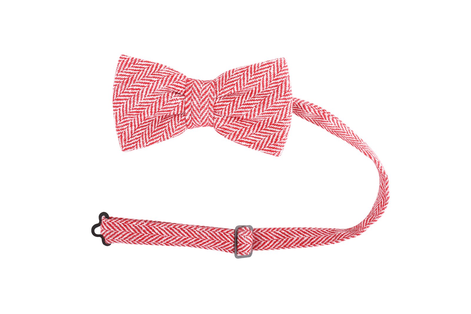 Fliege Unisex Rot – Fliege Urban-Herringbone, Detailansicht