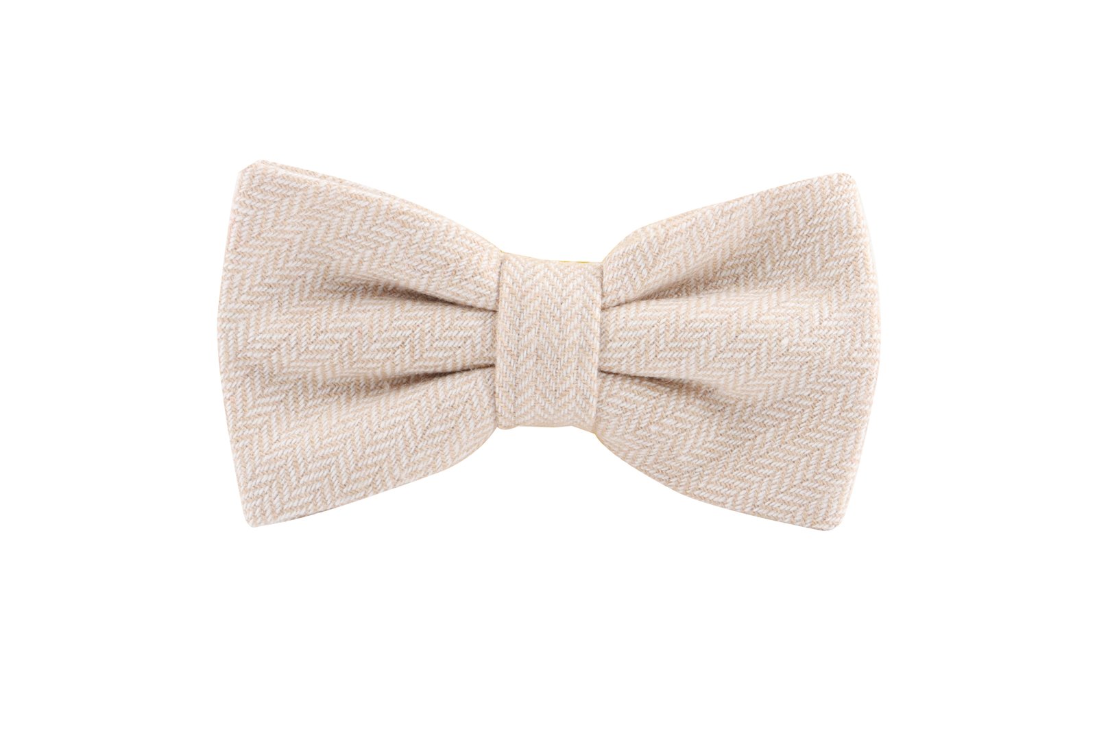 Fliege Unisex Sand – Fliege Urban-Herringbone, Detailansicht