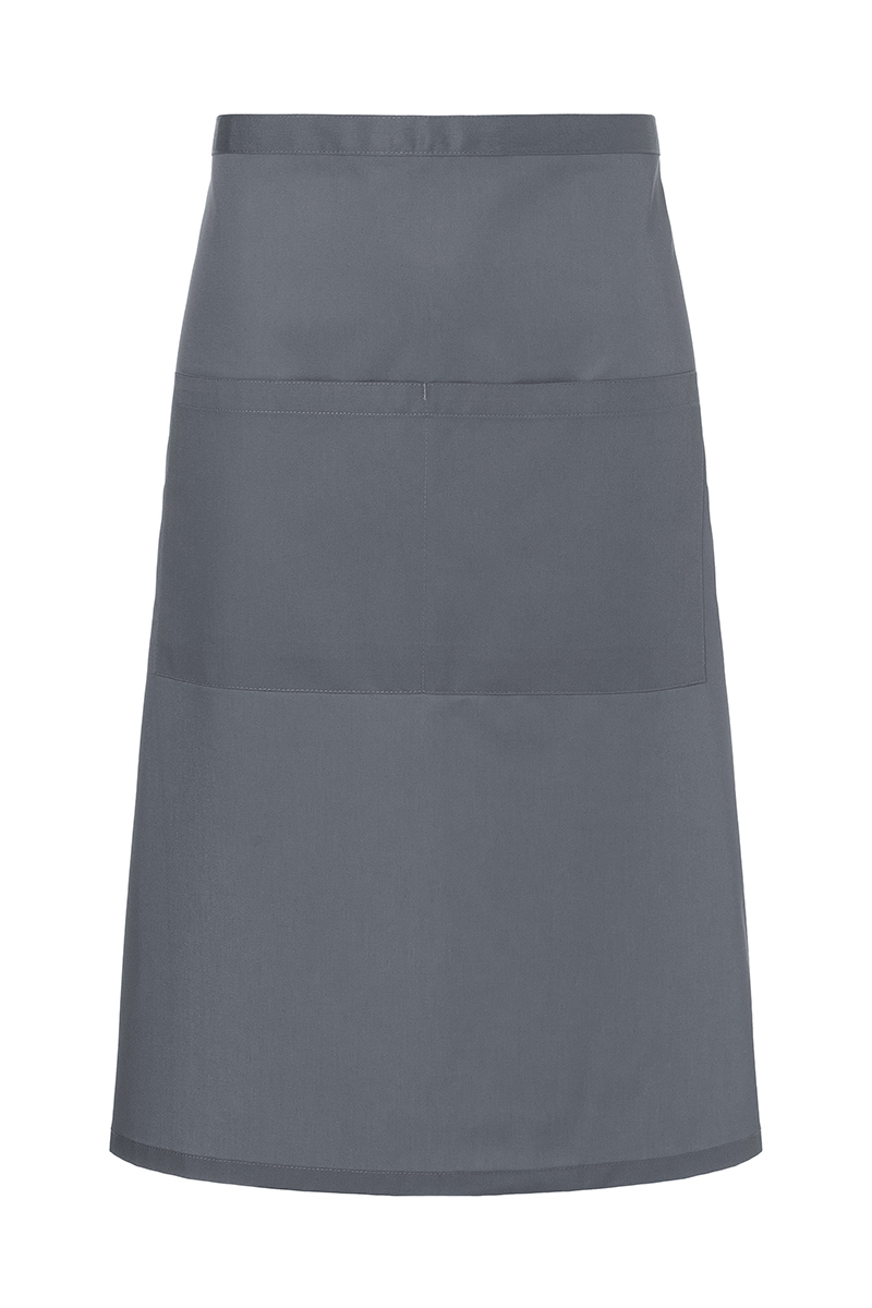 Bistroschürze Unisex Anthrazit – Bistroschürze Basic mit Tasche, Detailansicht