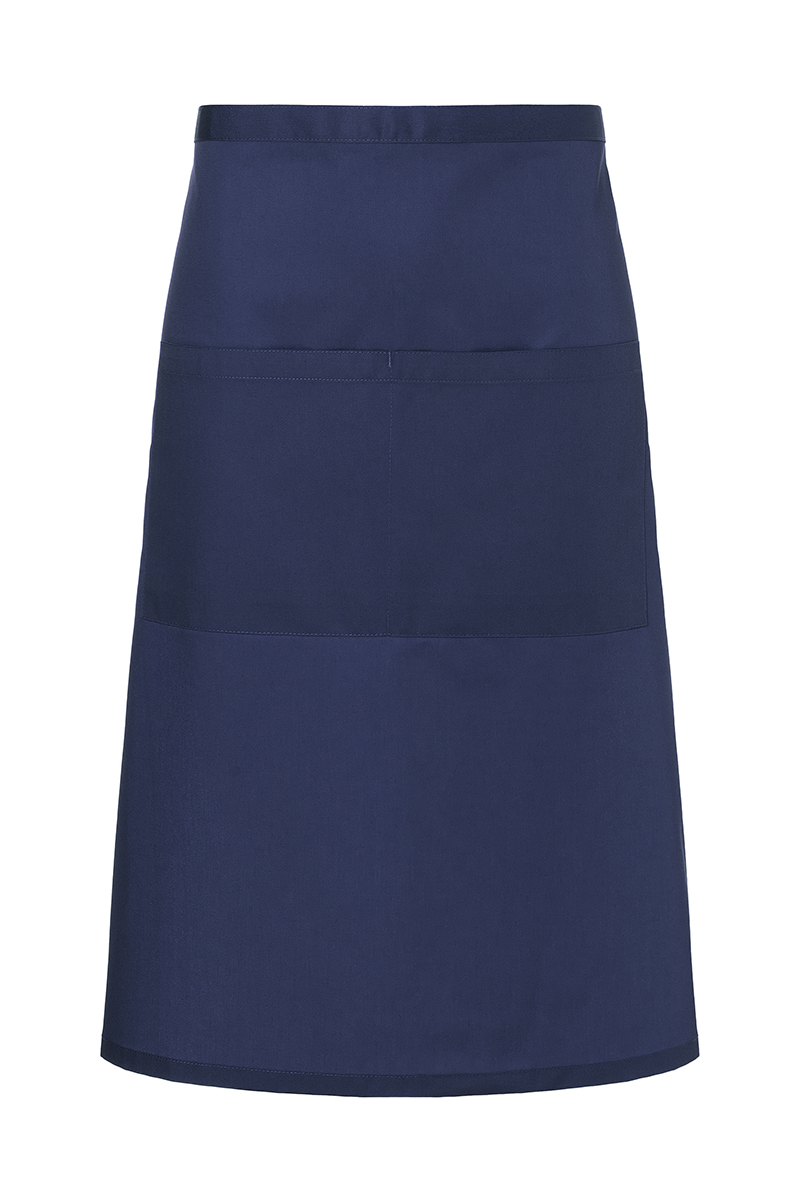 Bistroschürze Unisex Marine – Bistroschürze Basic mit Tasche, Detailansicht