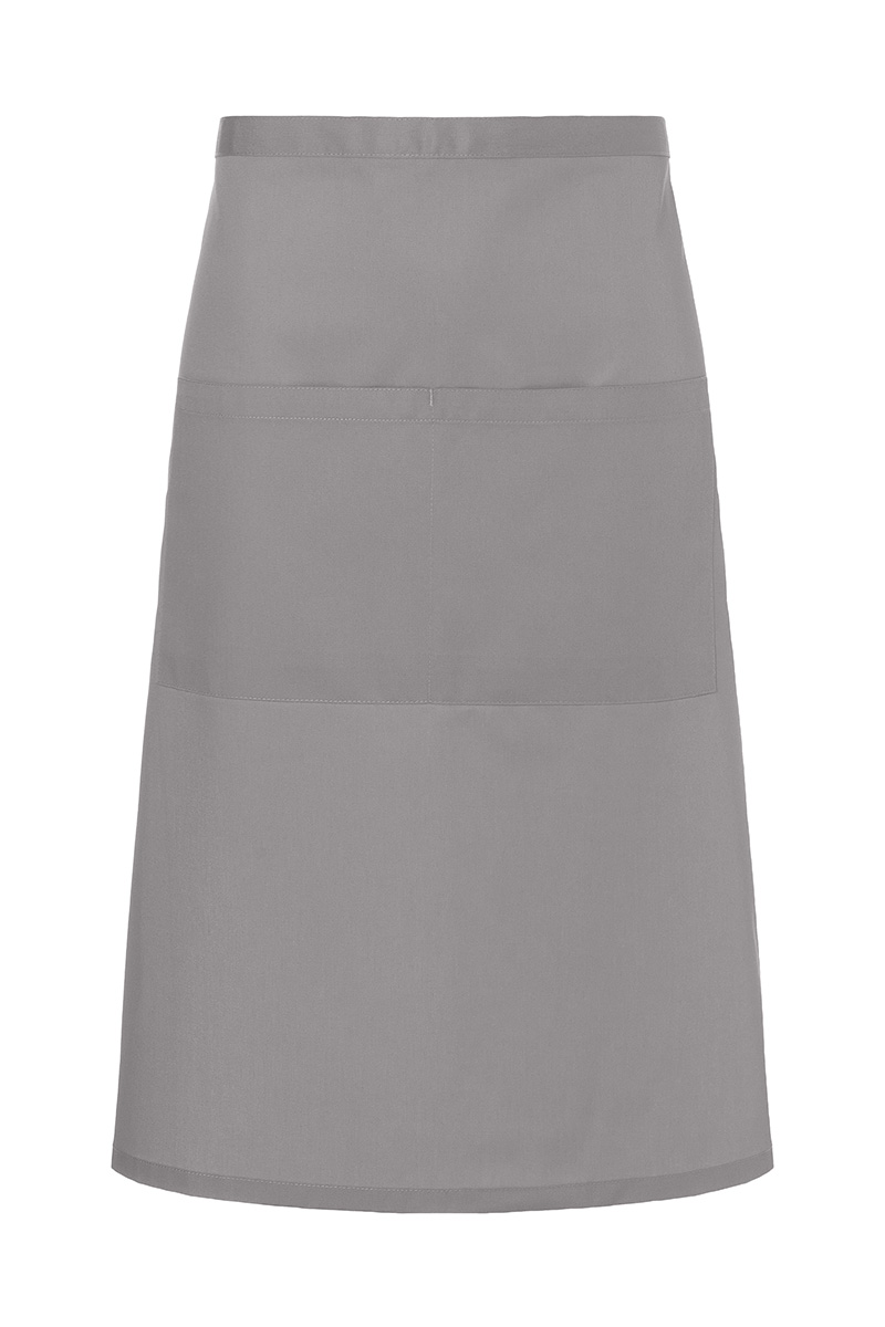 Bistroschürze Unisex Basaltgrau – XXL-Bistroschürze Basic in Übergröße mit Tasche