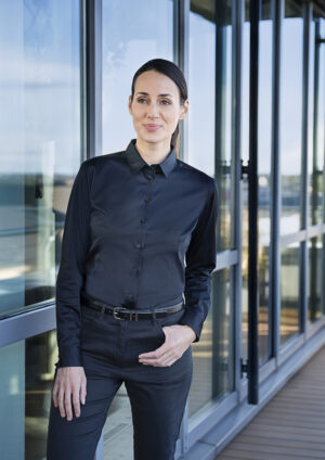 Bluse Damen – Langarm Damenbluse Active-Stretch in Modern-Fit