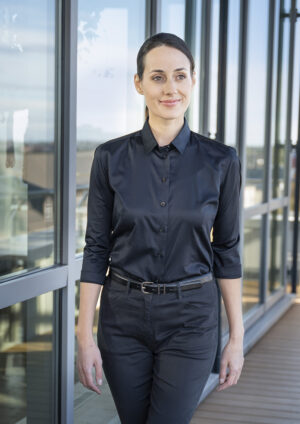 Bluse Damen – Damenbluse Active-Stretch mit 3/4-Ärmeln in Modern-Fit