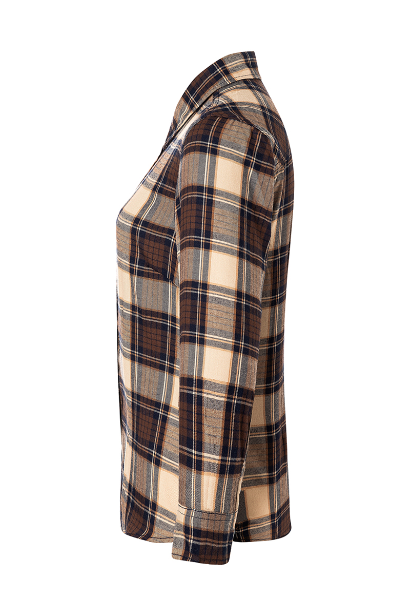 Bluse Damen Sahara – Damen Karobluse Urban-Trend, Detailansicht