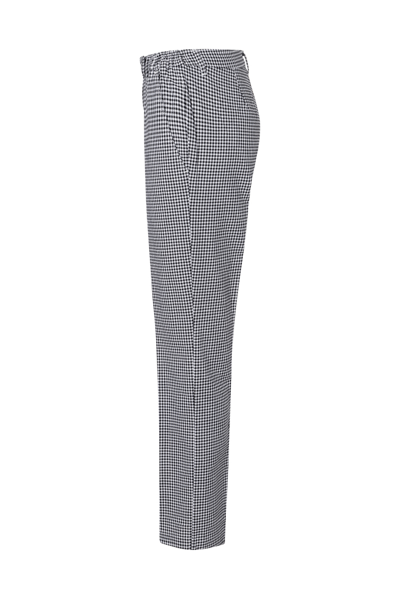 Hose Damen Schwarz – Damen Pepitahose Basic, Detailansicht