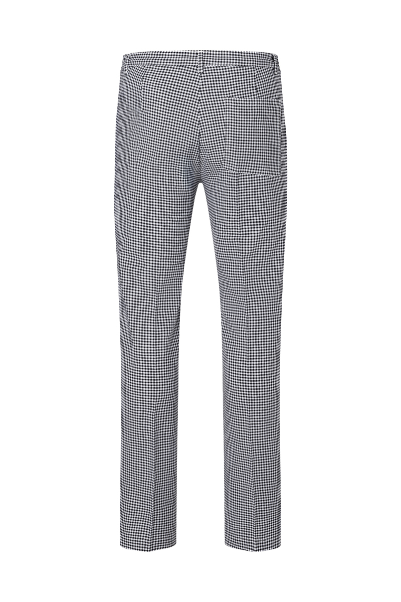 Hose Herren Schwarz – Herren Pepitahose Basic, Detailansicht