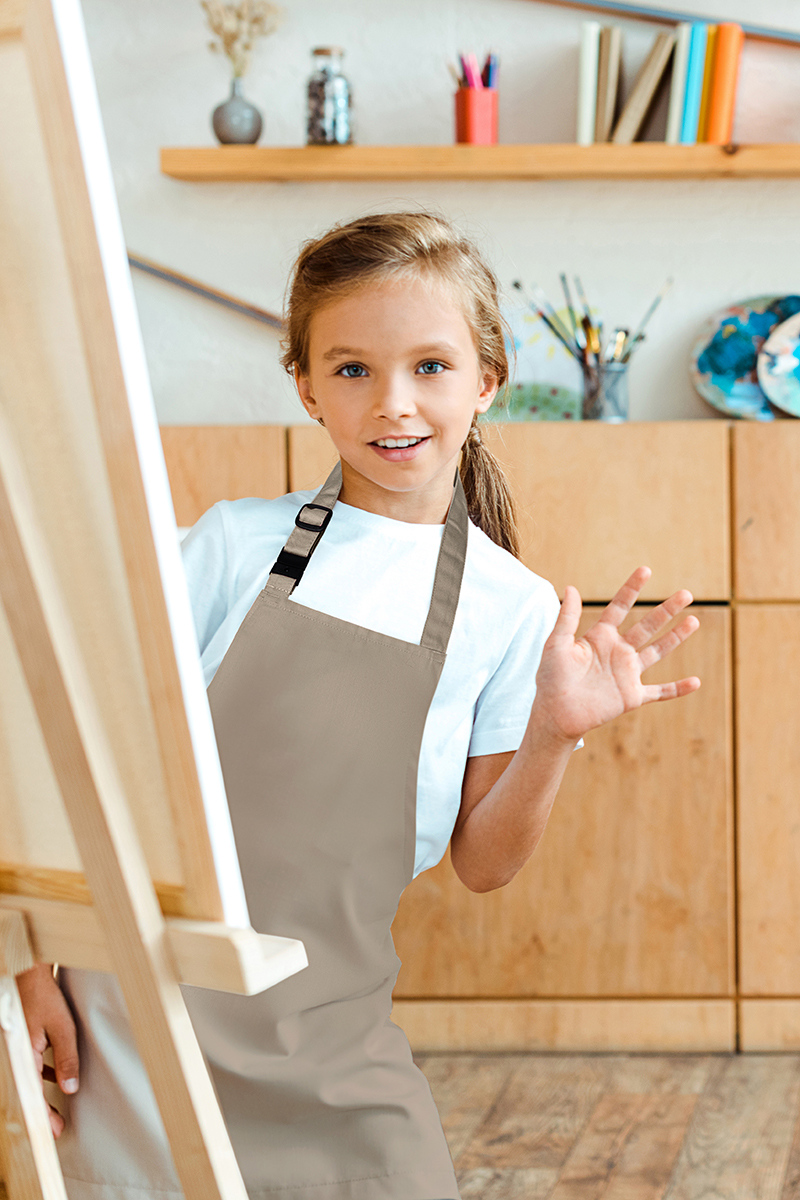 Latzschürze Unisex – Kinderlatzschürze Basic mit Schnalle