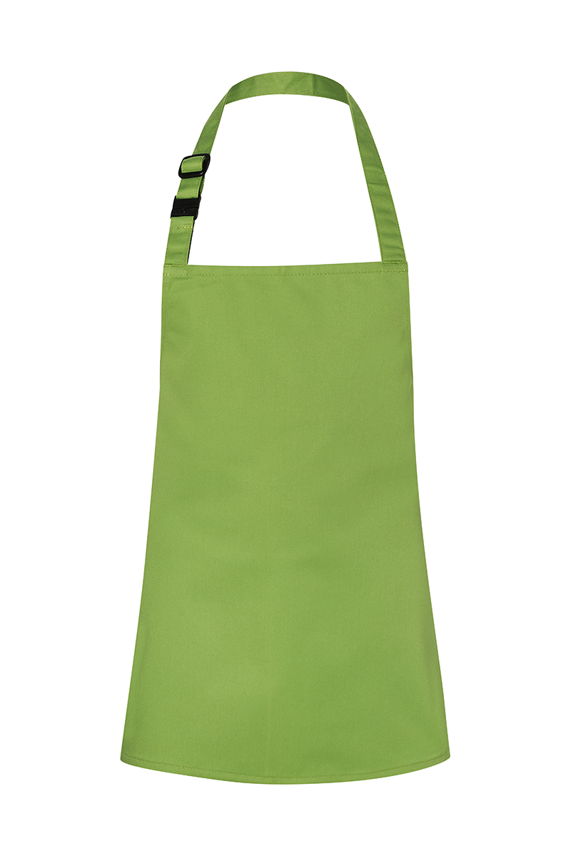 Latzschürze Unisex Limette – Kinderlatzschürze Basic mit Schnalle
