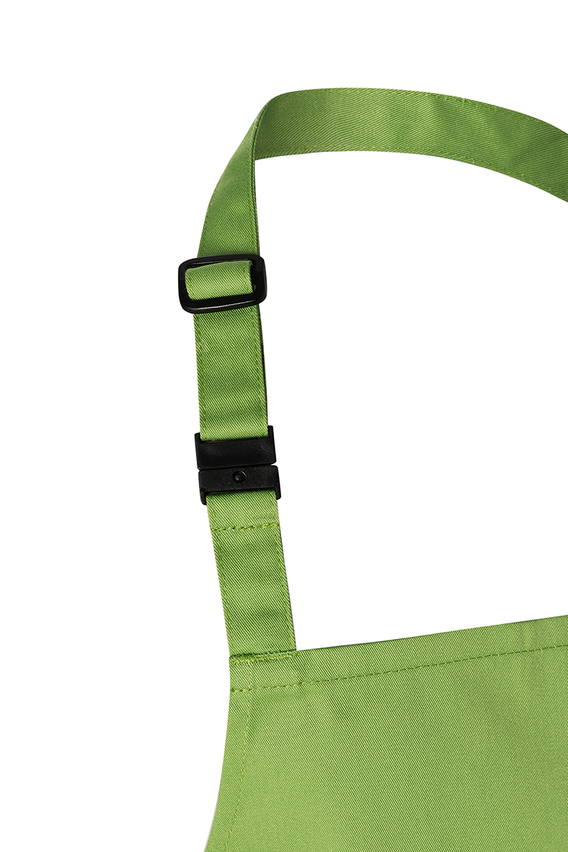 Latzschürze Unisex Limette – Kinderlatzschürze Basic mit Schnalle, Detailansicht