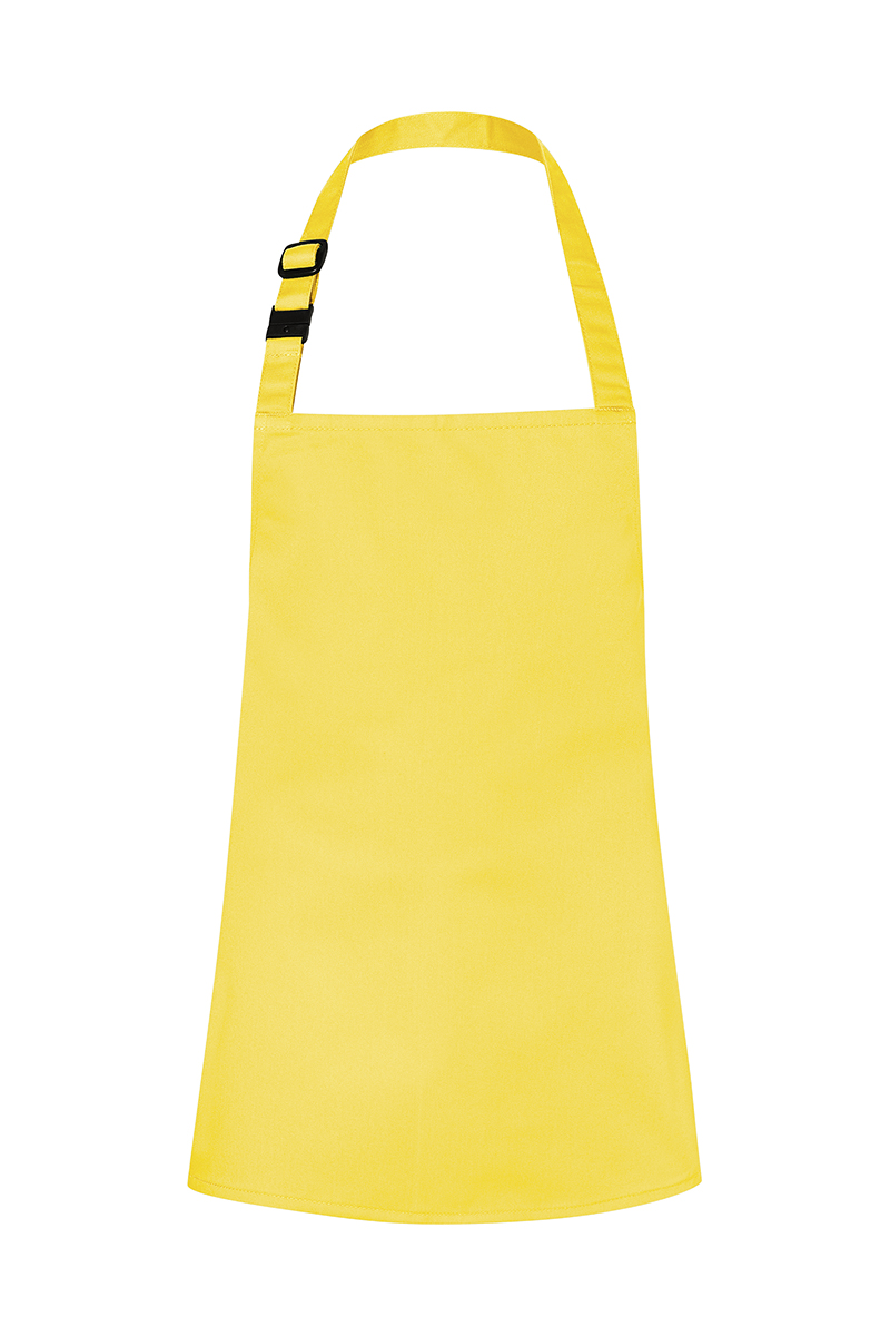 Latzschürze Unisex Sonnengelb – Kinderlatzschürze Basic mit Schnalle