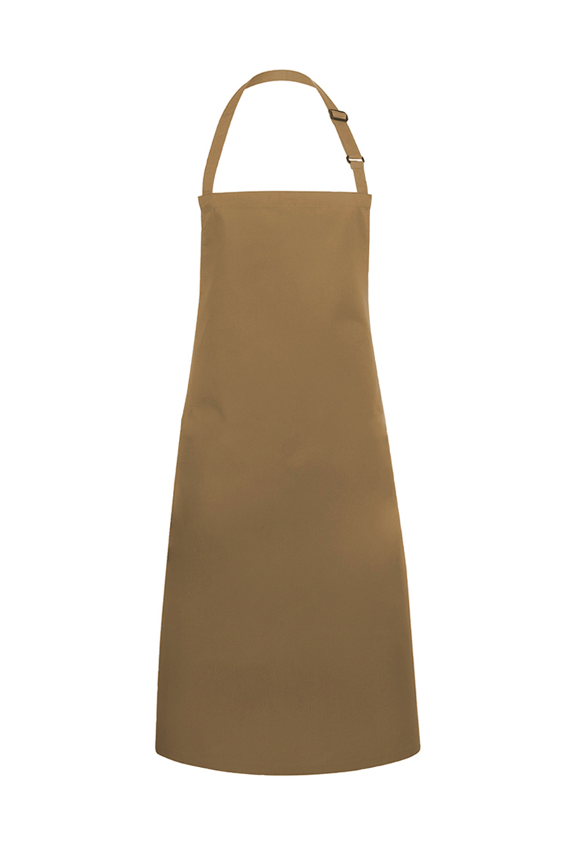 Latzschürze Unisex Camel – Latzschürze Basic mit Schnalle, Detailansicht
