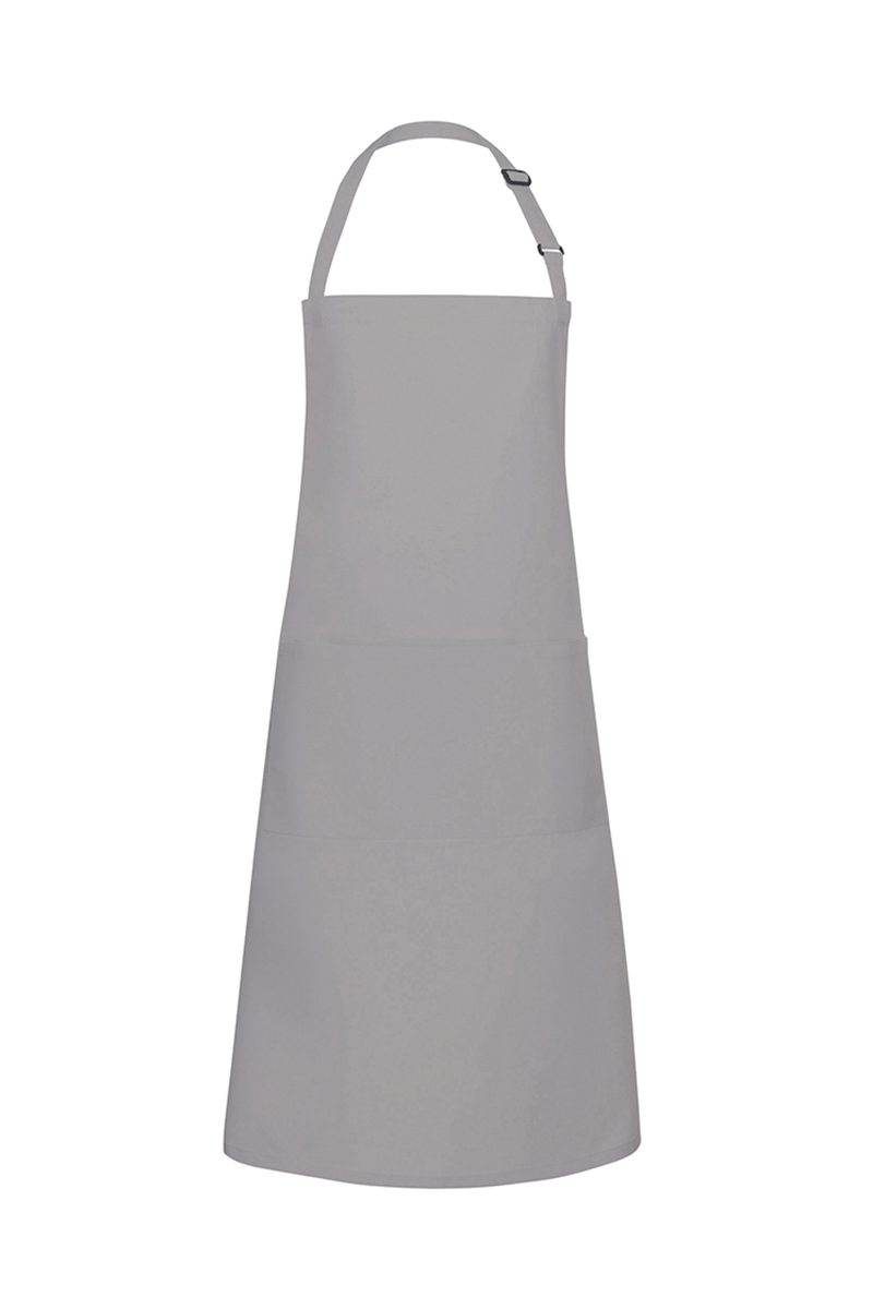 Latzschürze Unisex Basaltgrau – Latzschürze Basic mit Schnalle und Tasche, Detailansicht