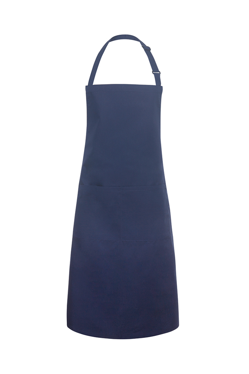 Latzschürze Unisex Marine – Latzschürze Basic mit Schnalle und Tasche, Detailansicht
