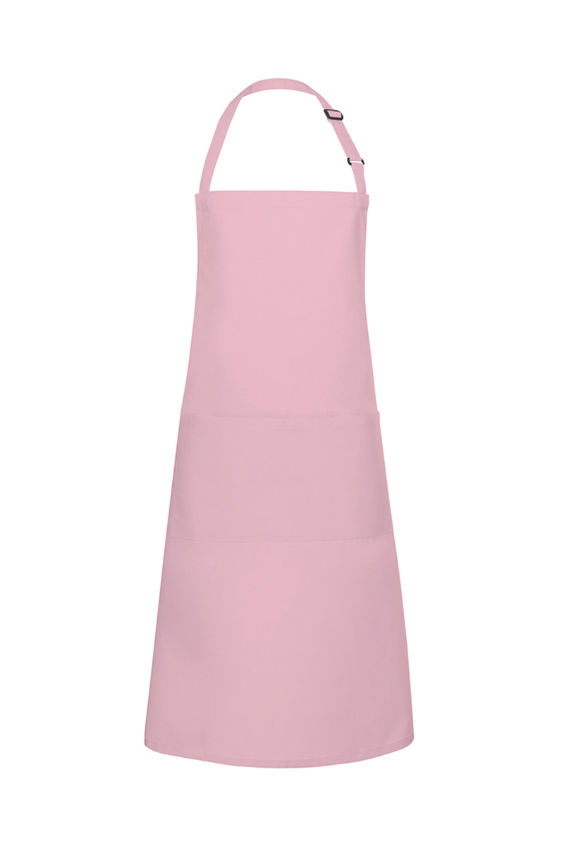 Latzschürze Unisex Rosa – Latzschürze Basic mit Schnalle und Tasche, Detailansicht