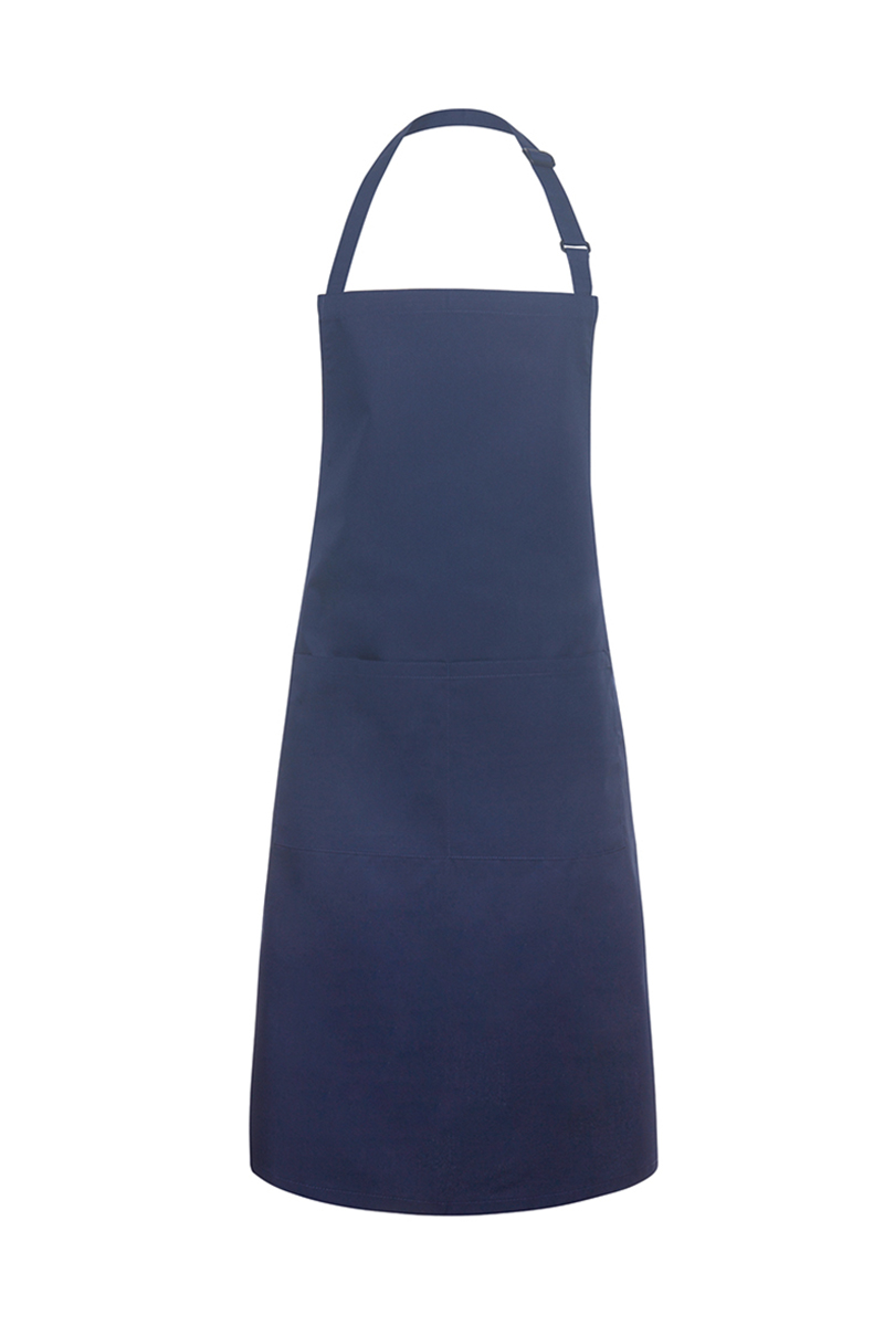 Latzschürze Unisex Marine – XXL-Latzschürze Basic in Übergröße mit Schnalle und Tasche