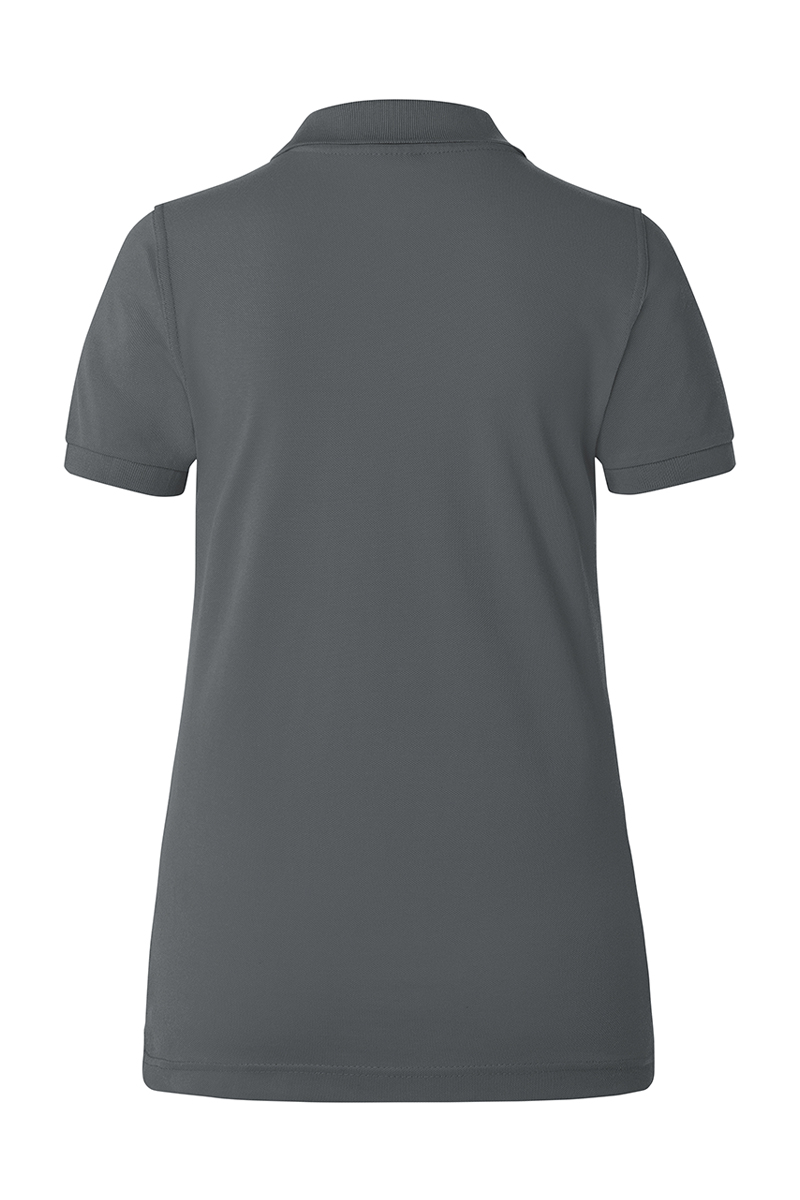 Poloshirt Damen Anthrazit – Damen Workwear Poloshirt Basic, Detailansicht