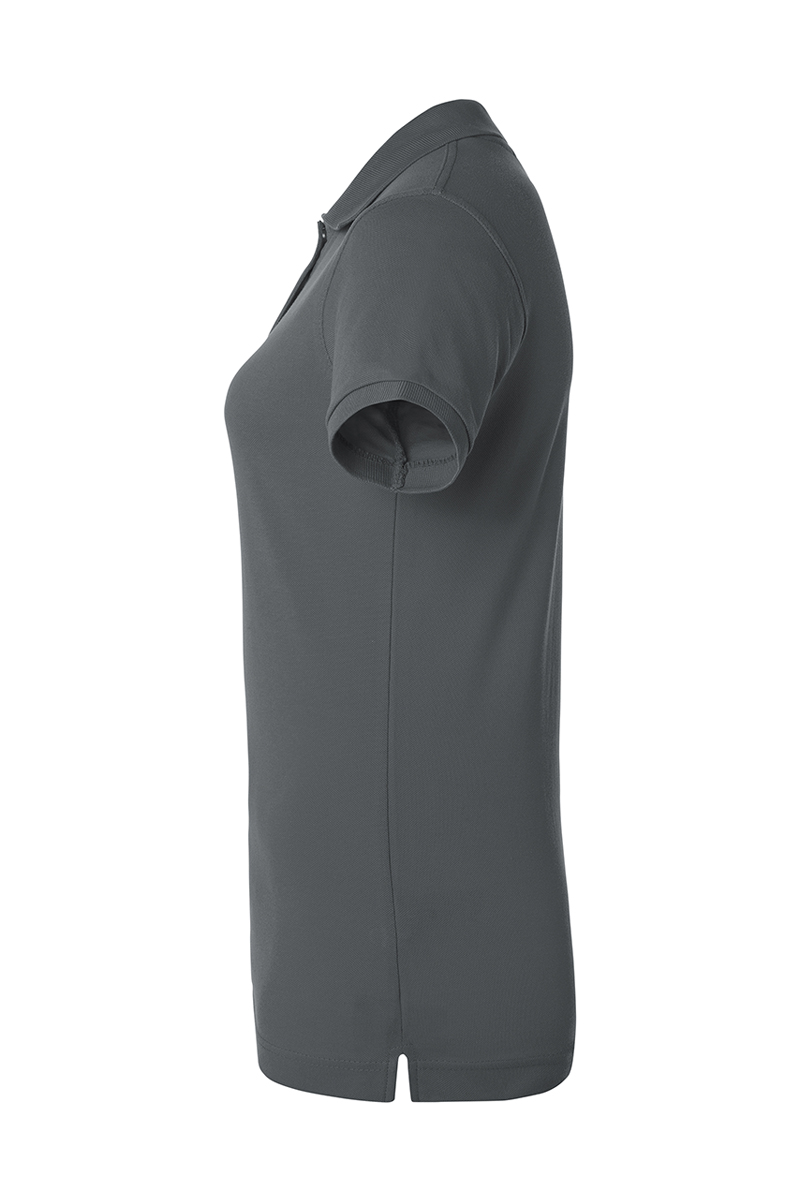 Poloshirt Damen Anthrazit – Damen Workwear Poloshirt Basic, Detailansicht