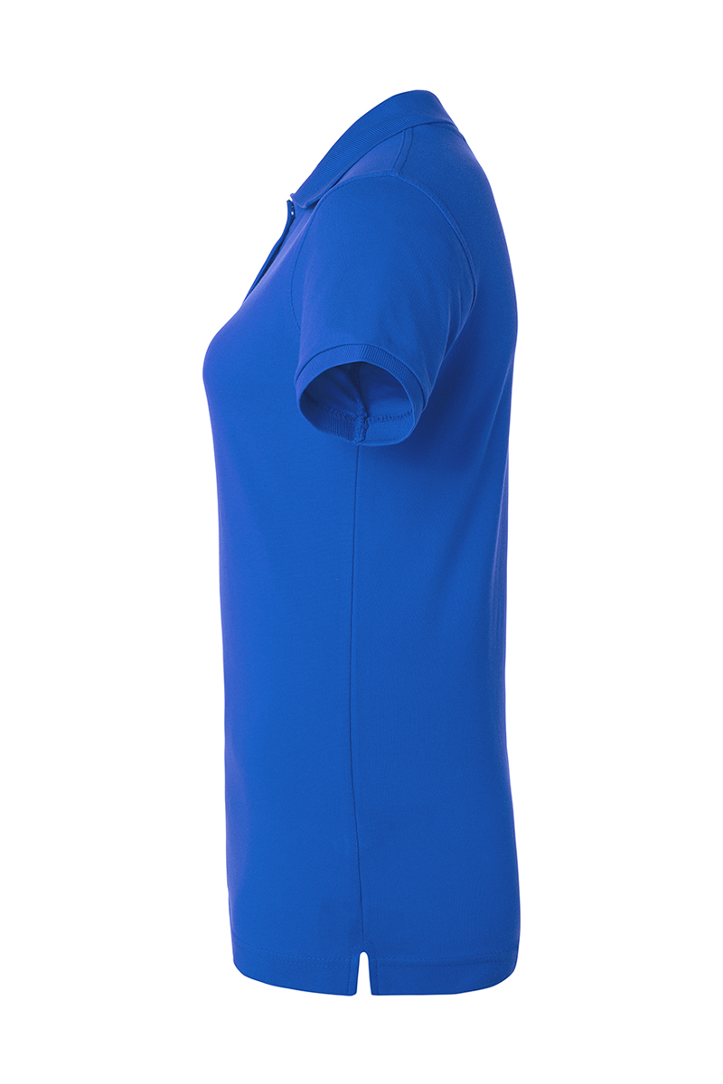 Poloshirt Damen Blau – Damen Workwear Poloshirt Basic, Detailansicht