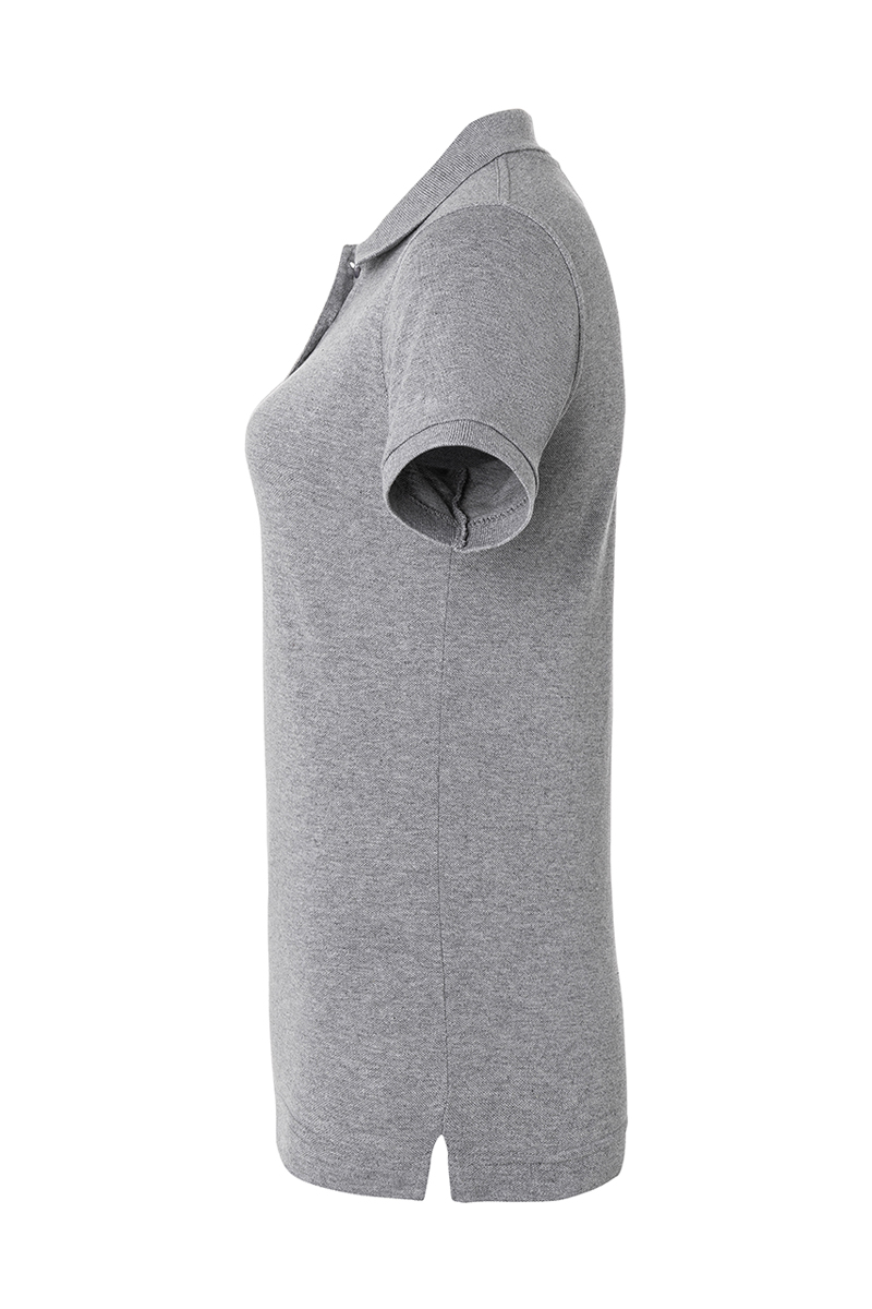 Poloshirt Damen Hellgrau – Damen Workwear Poloshirt Basic, Detailansicht