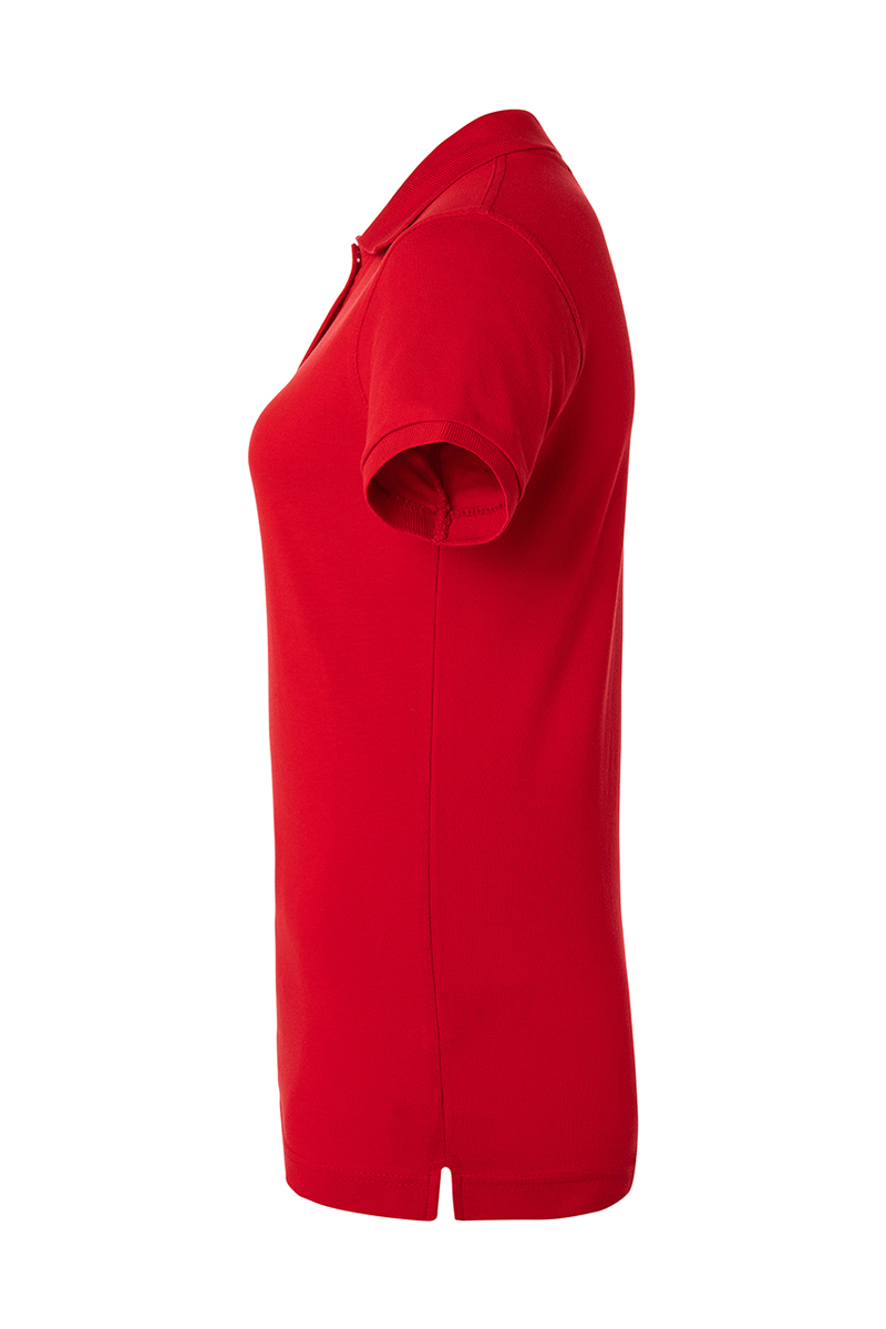 Poloshirt Damen Rot – Damen Workwear Poloshirt Basic, Detailansicht