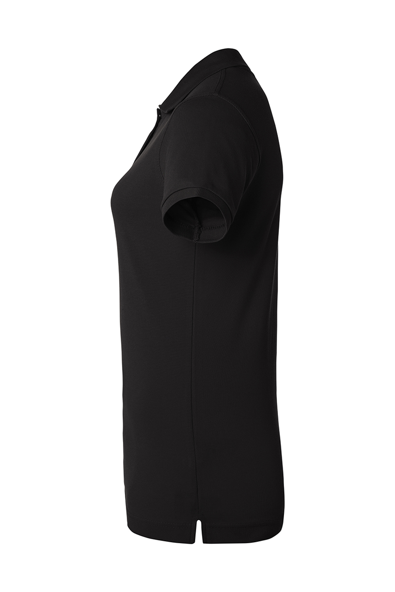 Poloshirt Damen Schwarz – Damen Workwear Poloshirt Basic, Detailansicht