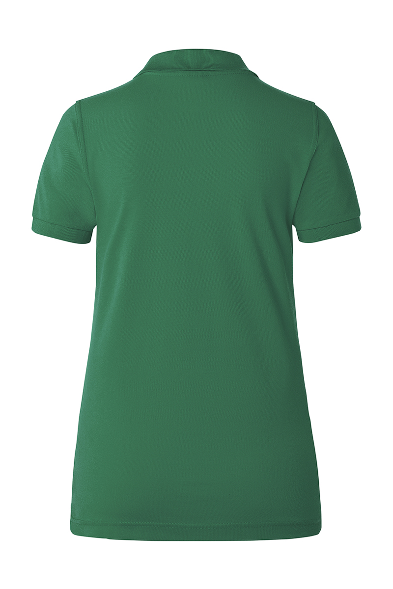 Poloshirt Damen Waldgrün – Damen Workwear Poloshirt Basic, Detailansicht