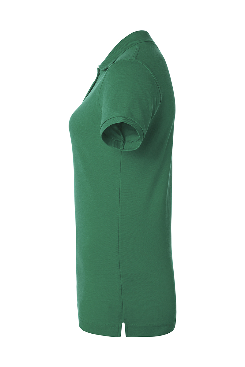 Poloshirt Damen Waldgrün – Damen Workwear Poloshirt Basic, Detailansicht