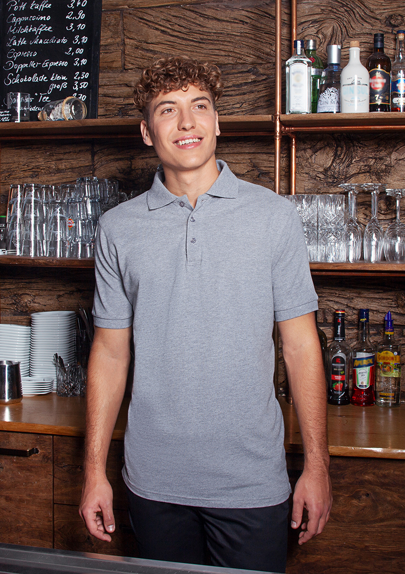 Poloshirt Herren Hellgrau – Herren Workwear Poloshirt Basic
