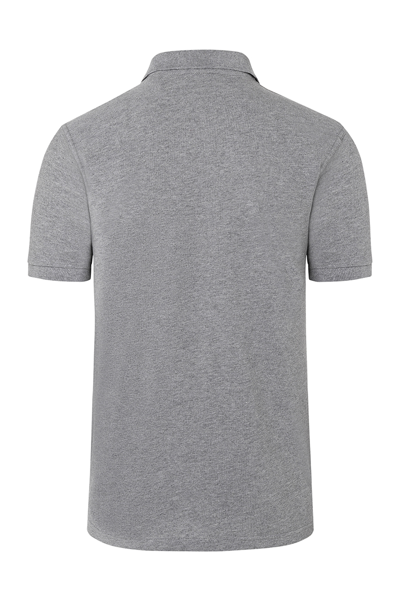 Poloshirt Herren Hellgrau – Herren Workwear Poloshirt Basic, Detailansicht