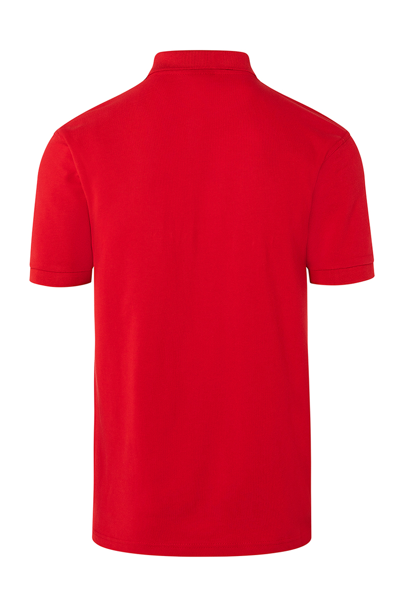 Poloshirt Herren Rot – Herren Workwear Poloshirt Basic, Detailansicht