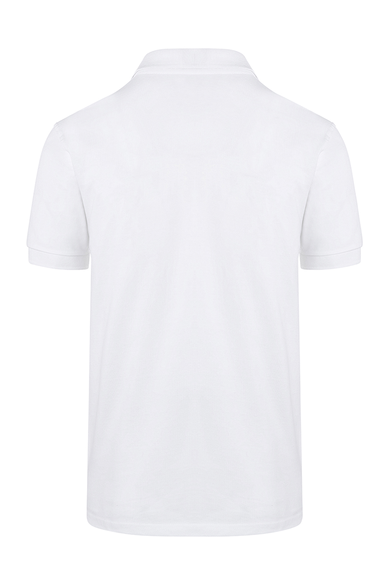 Poloshirt Herren Weiß – Herren Workwear Poloshirt Basic, Detailansicht