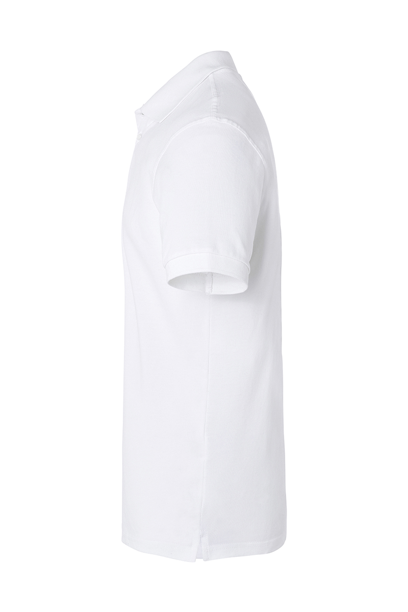 Poloshirt Herren Weiß – Herren Workwear Poloshirt Basic, Detailansicht