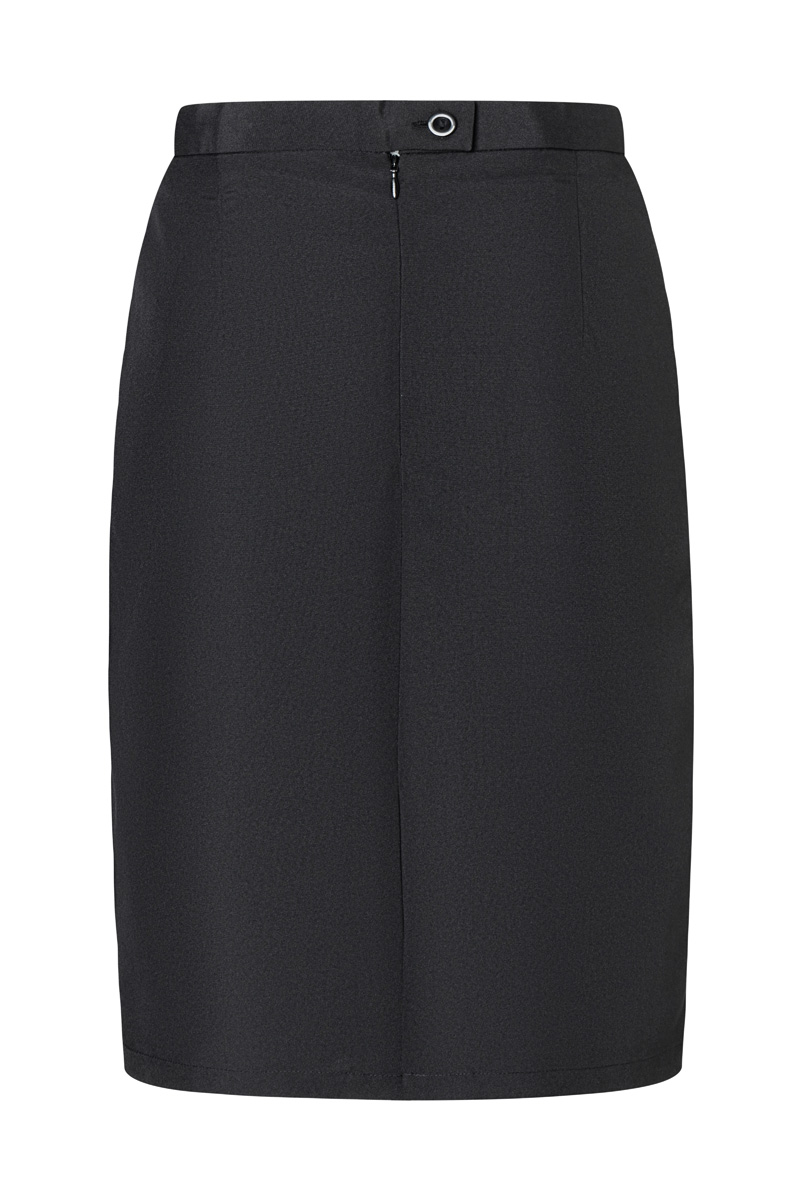 Rock Damen Schwarz – Damen-Servicerock Basic, Detailansicht