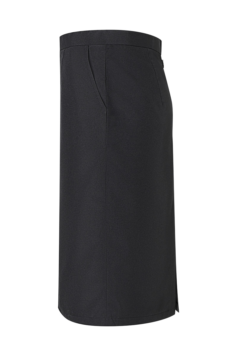 Rock Damen Schwarz – Damen-Servicerock Basic, Detailansicht