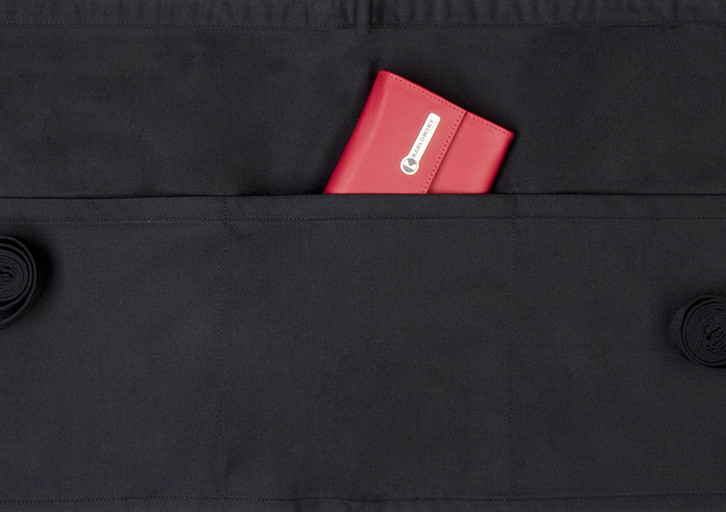 Vorbinder Unisex Schwarz – Vorbinder Basic mit Tasche, Detailansicht