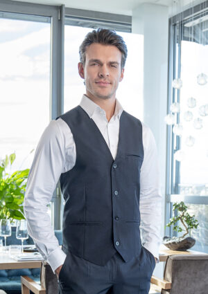Kellnerweste Herren – Herrenweste Basic