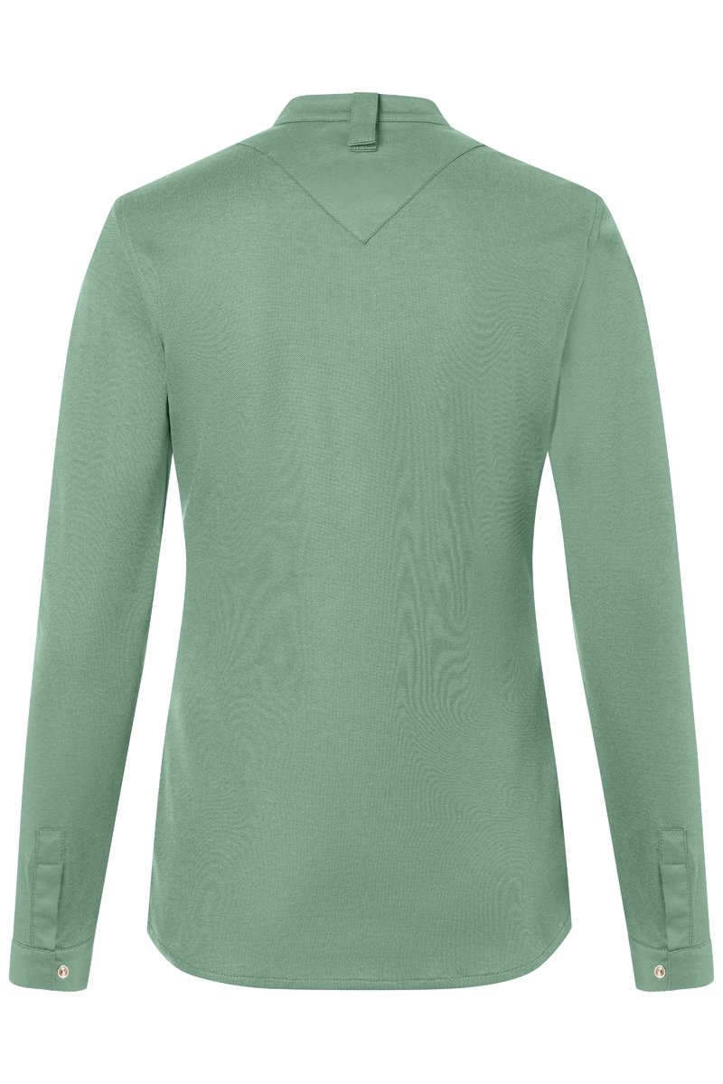 Kochjacke Damen Pastellgrün – Langarm Damenkochjacke DIAMOND CUT® Avantgarde, Detailansicht