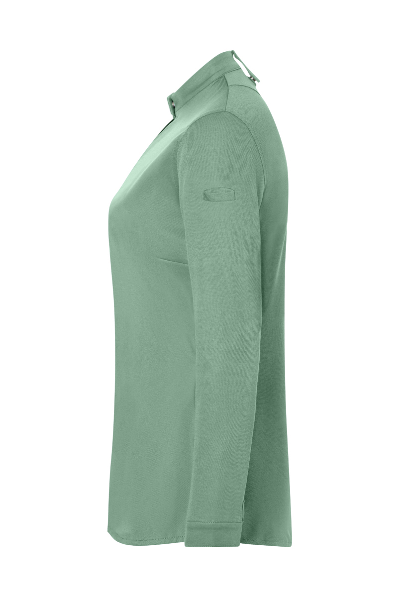 Kochjacke Damen Pastellgrün – Langarm Damenkochjacke DIAMOND CUT® Avantgarde, Detailansicht