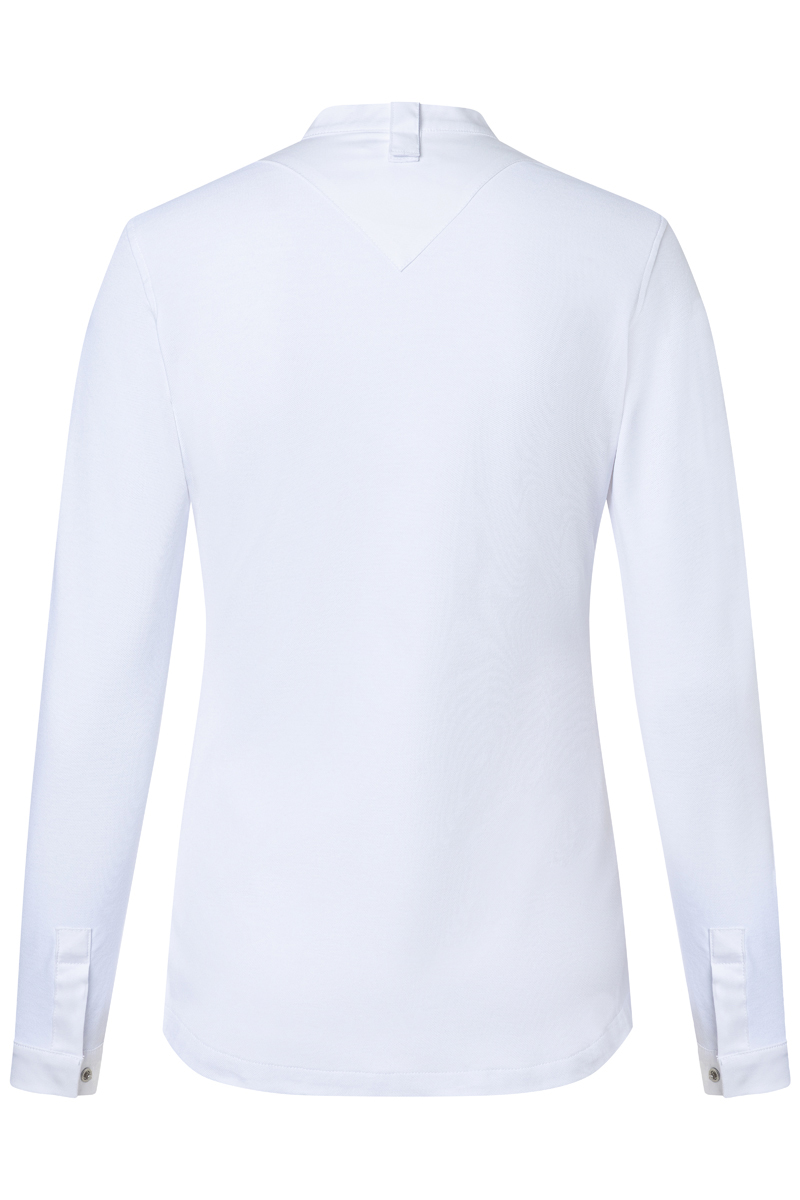 Kochjacke Damen Weiß – Langarm Damenkochjacke DIAMOND CUT® Avantgarde, Detailansicht