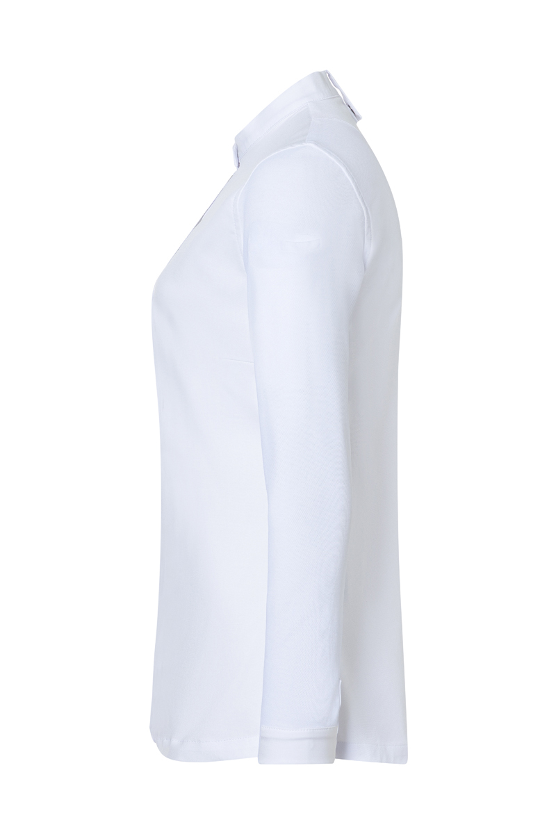 Kochjacke Damen Weiß – Langarm Damenkochjacke DIAMOND CUT® Avantgarde, Detailansicht