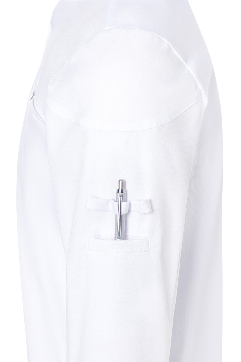 Kochjacke Herren Weiß – Langarm Herrenkochjacke DIAMOND CUT® Excellence, Detailansicht