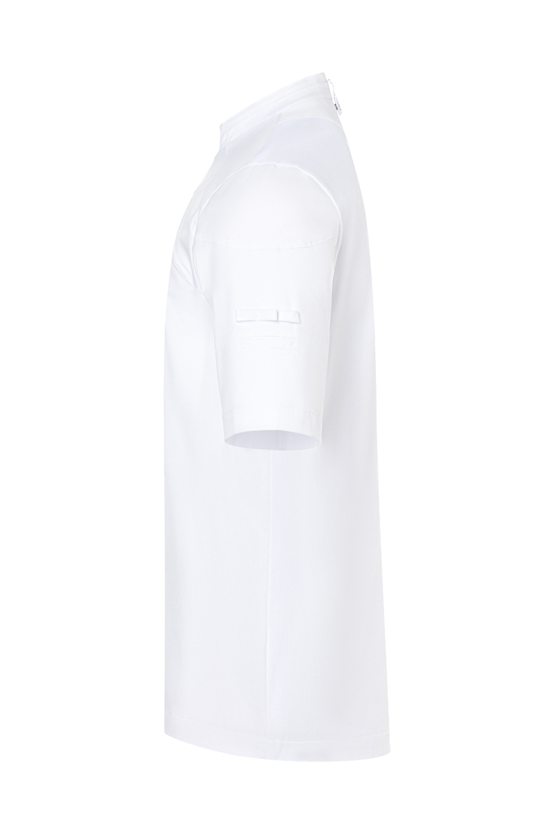 Kochjacke Herren Weiß – Kurzarm Herrenkochjacke DIAMOND CUT® Excellence, Detailansicht